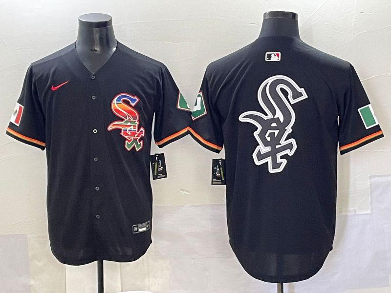 Men 2025 Chicago White Sox Blank Black Game Nike MLB Jersey style 37->chicago white sox->MLB Jersey